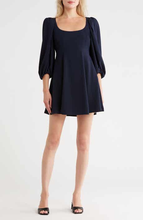 Rebecca Taylor Long Sleeve Crepe Dress