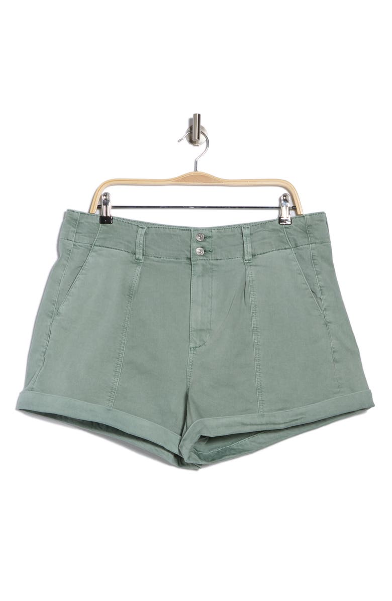 PAIGE Brooklyn High Waist Utility Shorts, Alternate, color, Vintage Dusty Sage