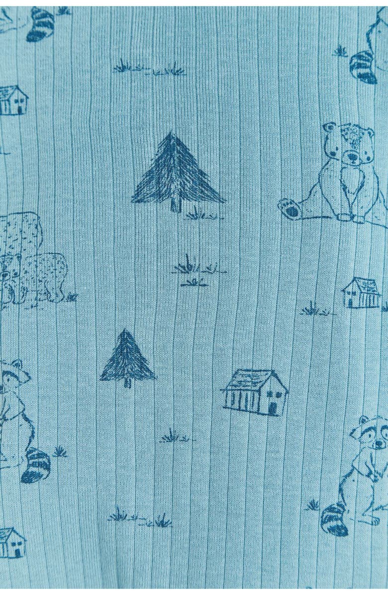 Babycottons Premium Cotton Ozy Double Zip Footie Pajamas For Infant, Alternate, color, Multicolor