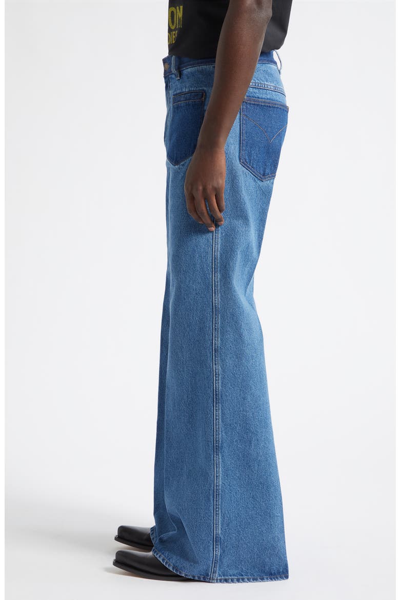 Nocturnal Flare Leg Jeans, Alternate, color, 70S BLUE