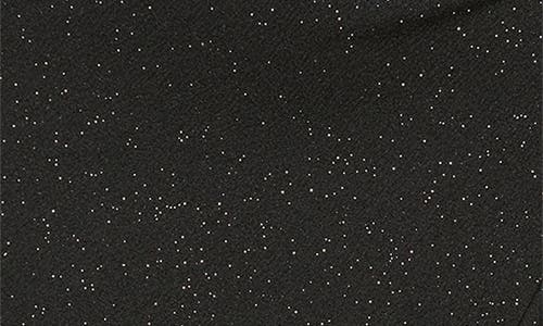 Jump Apparel Glitter Ruffle Sleeveless Dress In Black