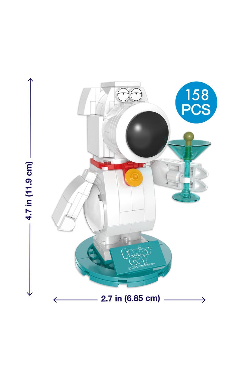 Brickcraft Family Guy Brian Griffin Building Set, Alternate, color, Red