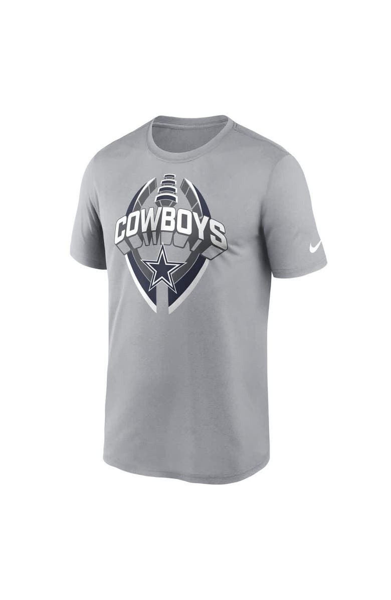 Nike Men's Nike Silver Dallas Cowboys Legend Icon Performance T-Shirt, Alternate, color, Silver