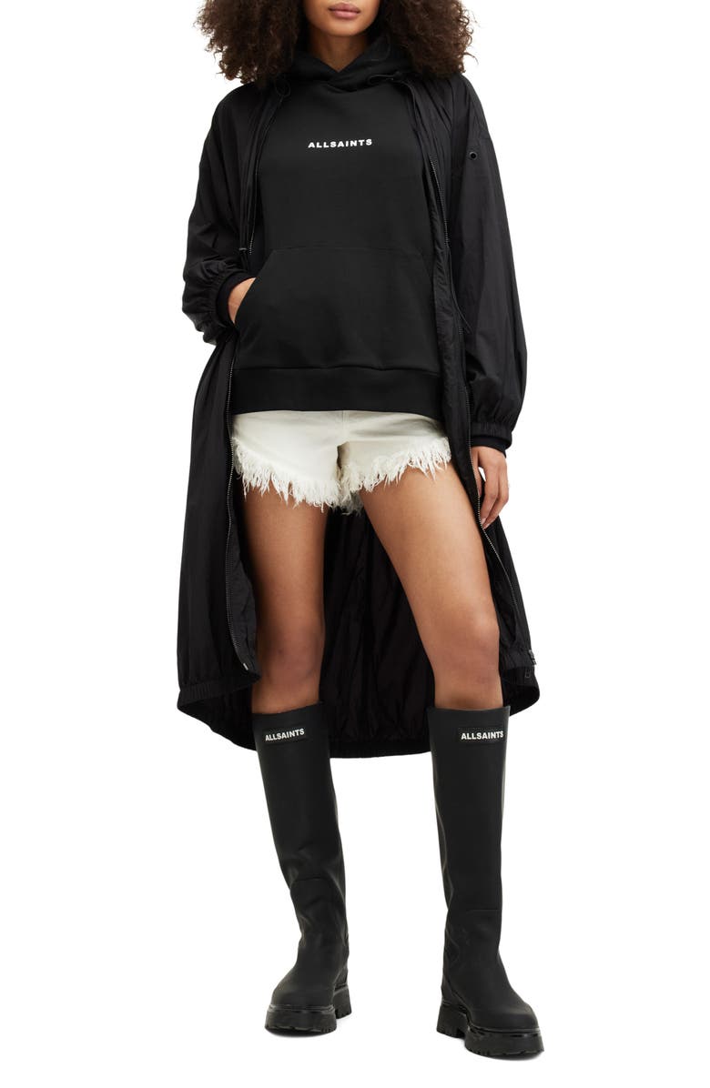 AllSaints Tour Talon Logo Graphic Hoodie, Alternate, color, 