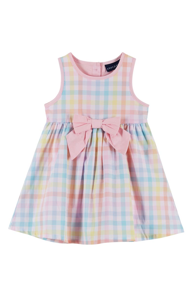Andy & Evan Gingham Sundress, Headband & Bloomers Set, Alternate, color, 