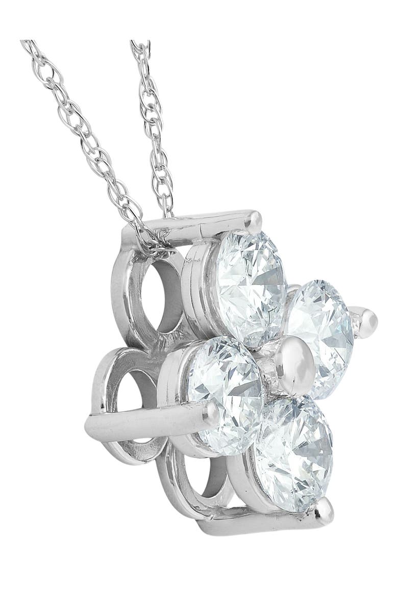 Bliss Diamond 1 Ct Diamond 4-Stone Pendant 14k Gold EX3 Lab Grown Necklace, Alternate, color,