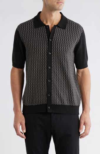 Tahari Button-Up Polo Sweater