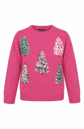 Kids' Christmas Tree Eyelash Sweater