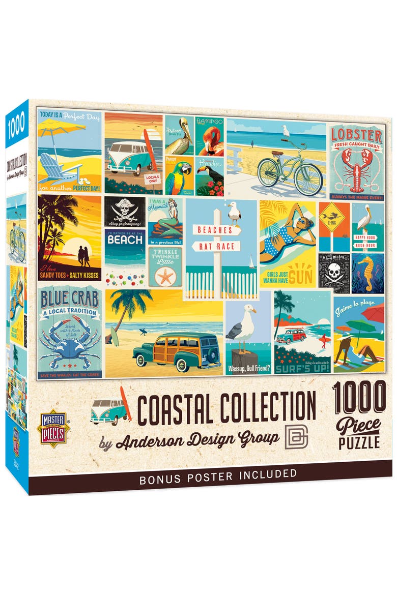 Coastal Collection 1000 Piece Puzzle, Main, color, Multicolor