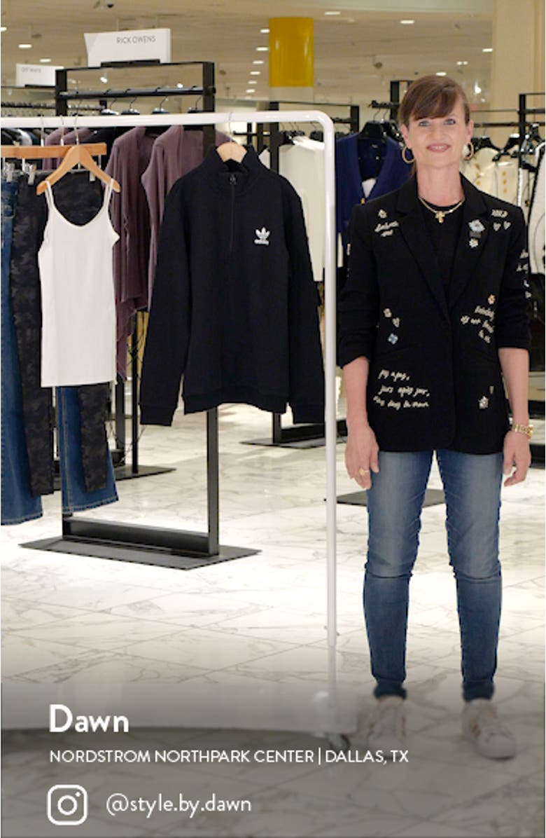 Adicolor Half Zip Cotton Blend Sweatshirt, sales video thumbnail