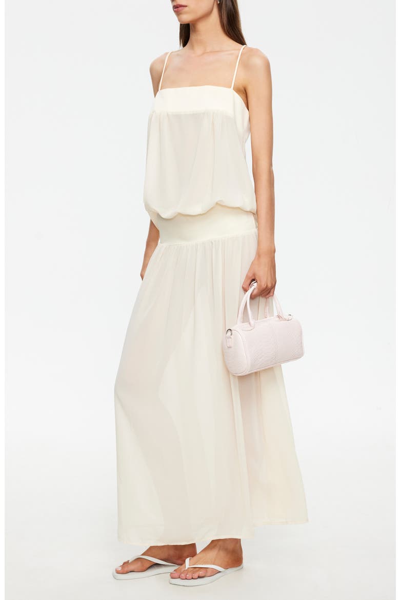 Gracia Sleeveless Chiffon Maxi Dress, Alternate, color, HONEY