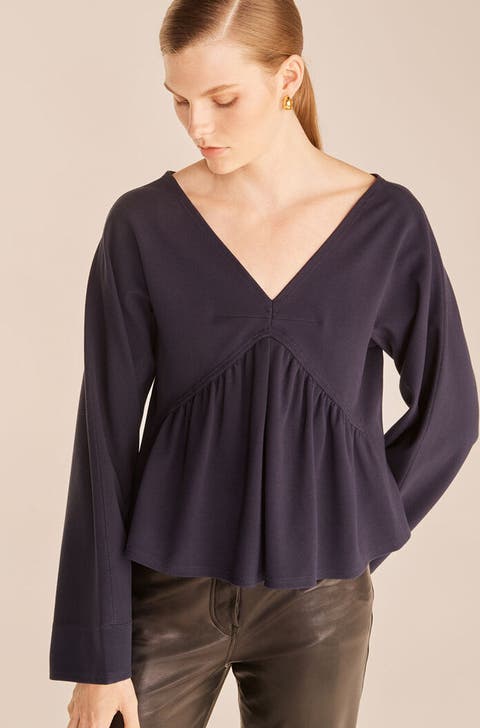 Rebecca taylor francesca ruffle top on sale