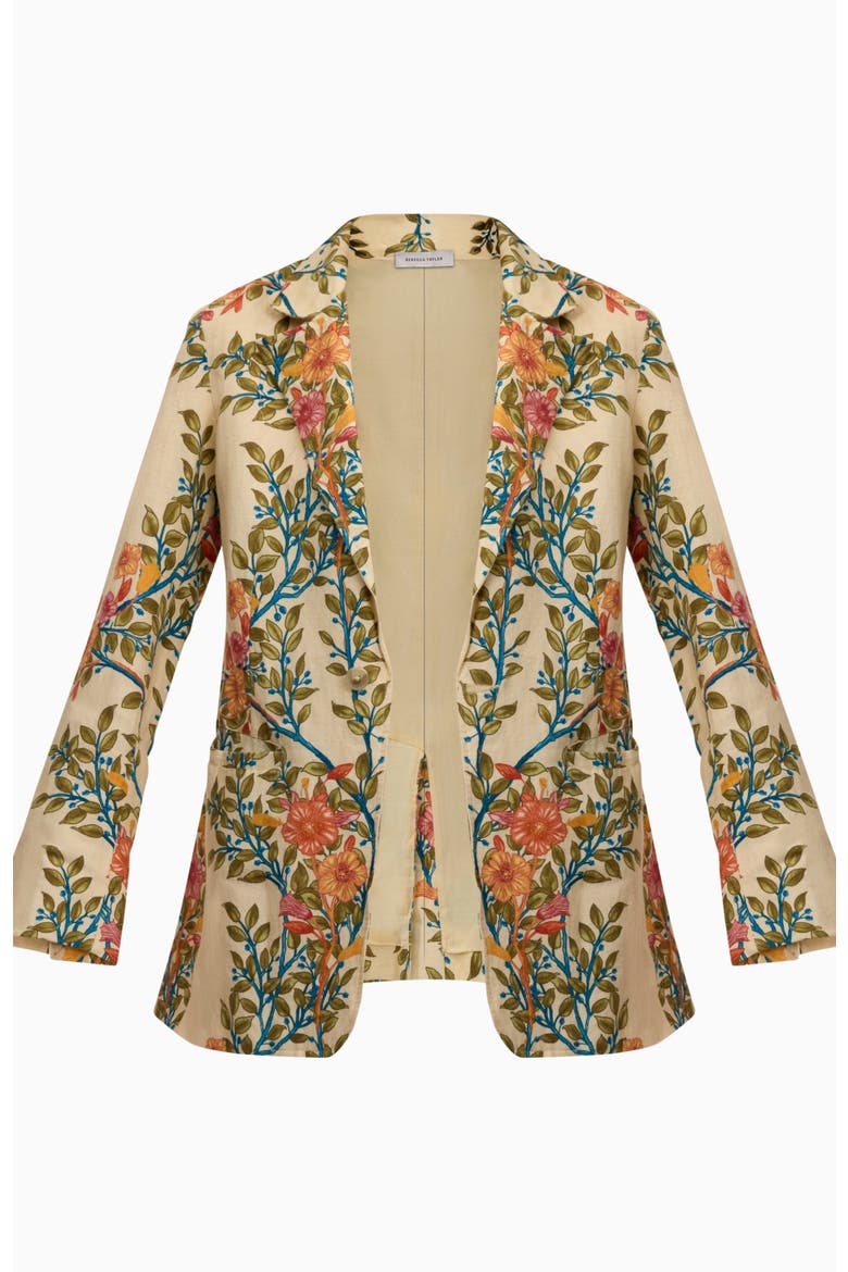 Cleo Printed Blazer, Alternate, color, Buttercream Multi