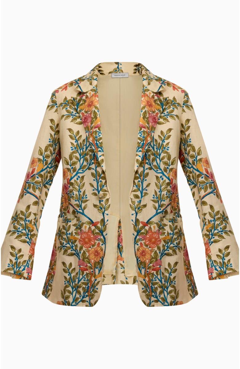 Rebecca Taylor Cleo Printed Blazer, Alternate, color, Buttercream Multi