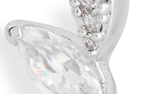 Nadri Set Of 2 Lavande Earrings In Silver