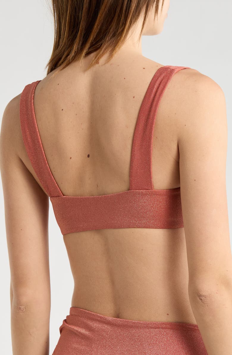 Vitamin A<sup>®</sup> Skylar Ring Detail Bikini Top, Alternate, color, Terracotta