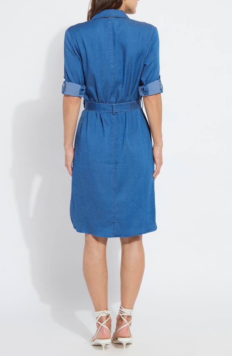 Lysse Delphine Chambray Shirtdress, Alternate, color, Midwash