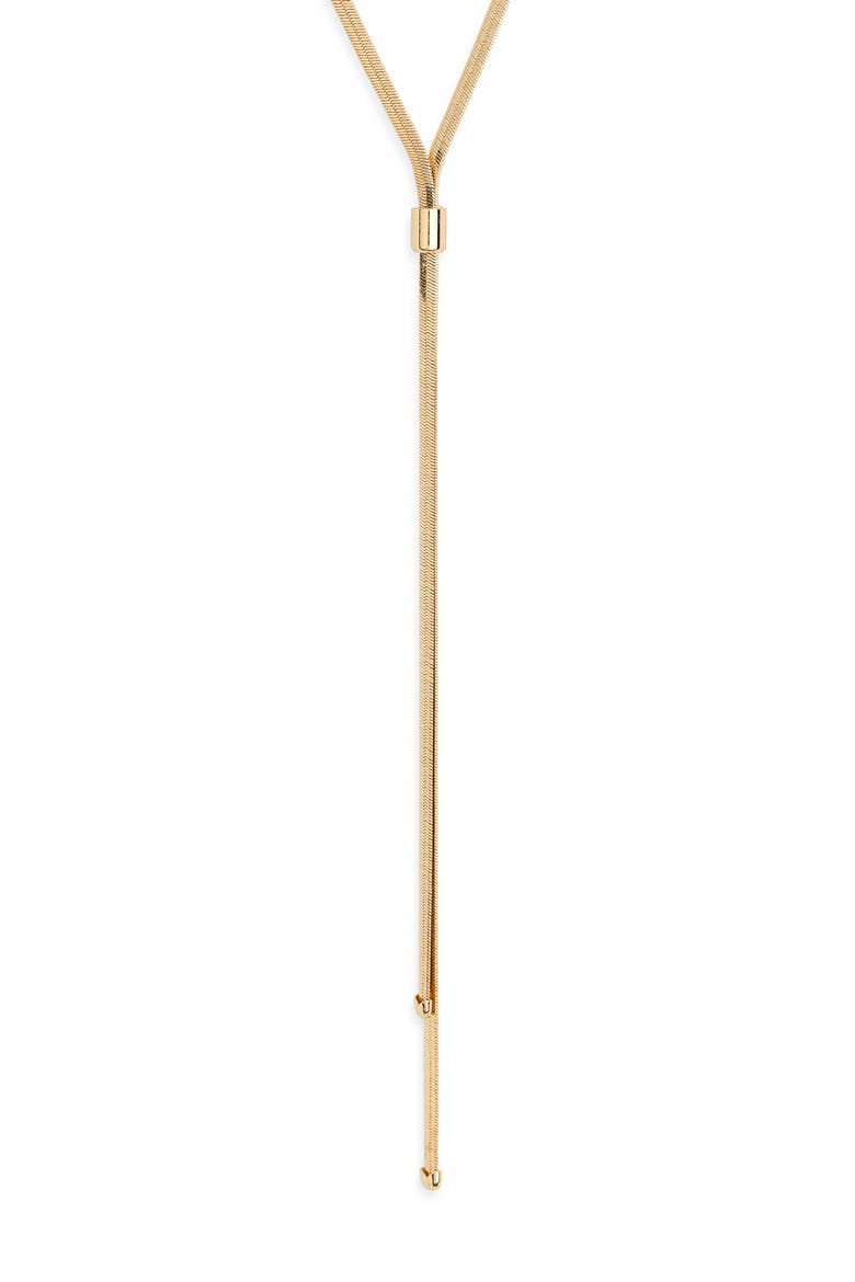 Y-Drop Chain Necklace, Main, color, GOLD