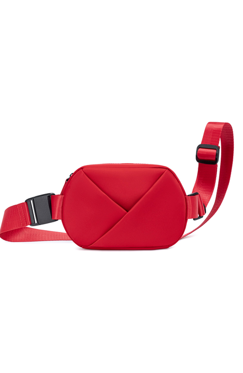 Lux and Nyx Origami Sling Bag and Belt Bag For Women in Cardinal Red  product