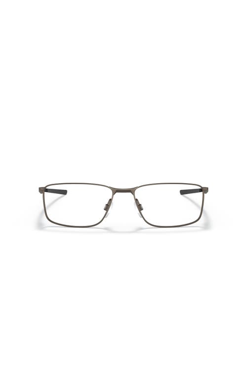 Oakley 55mm Rectangle Optical Glasses In Brown