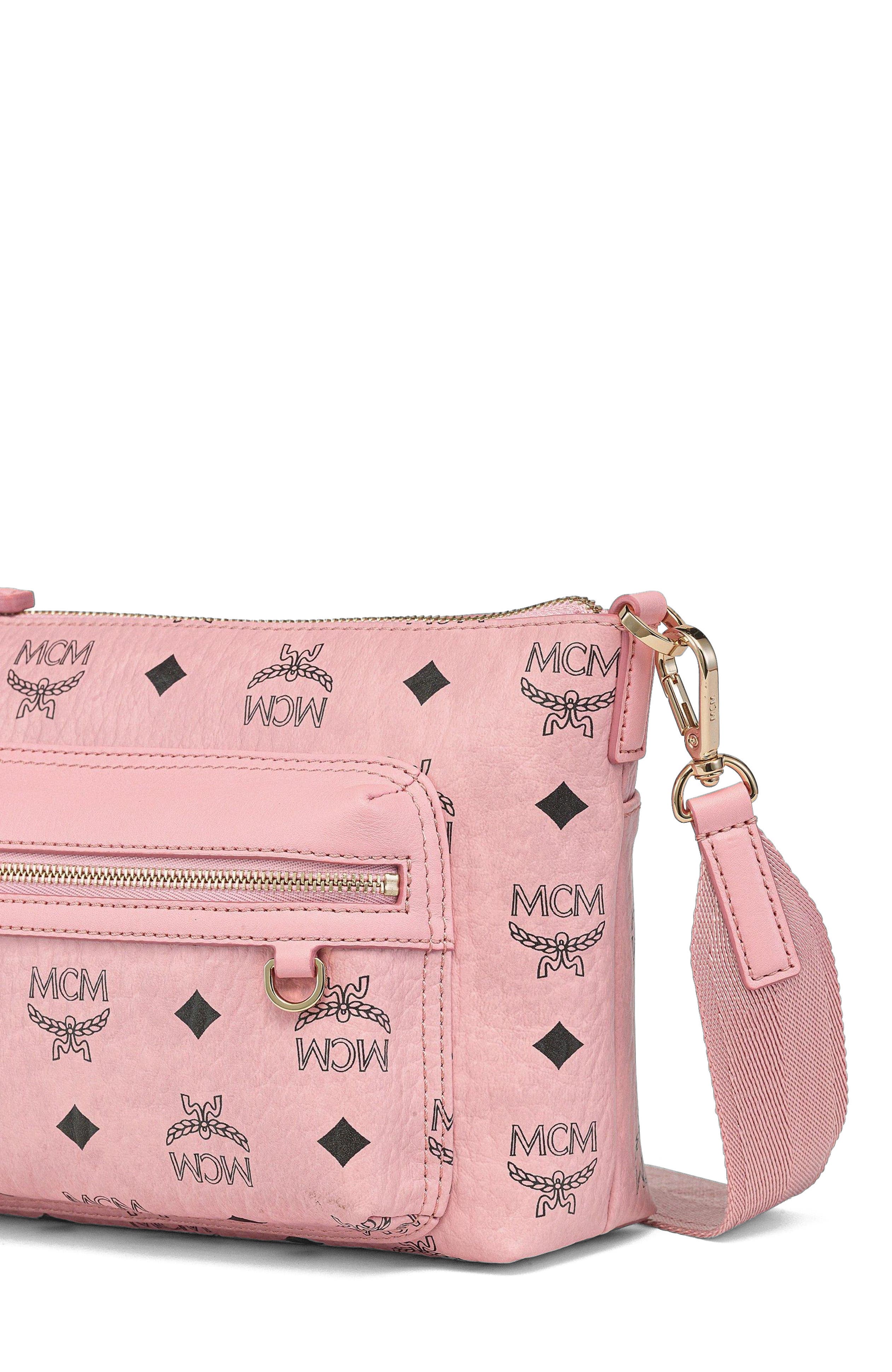 MCM Aren Crossbody in Visetos, Alternate, color, 