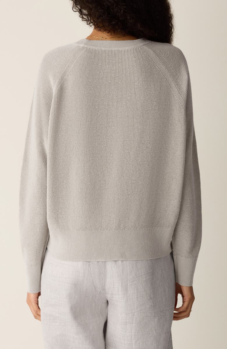 Eileen Fisher Crewneck Organic Linen & Organic Cotton Sweater, Alternate, color, Undyed Natural