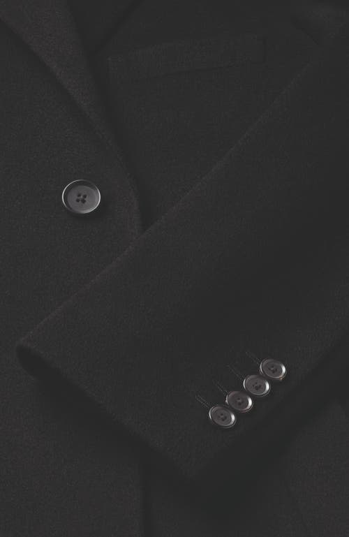 Charles Tyrwhitt Wool Overwool Coat In Black