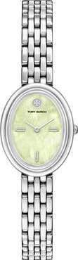 Tory Burch The Oval Mother-of-Pearl Bracelet Watch, 22mm x 28mm
