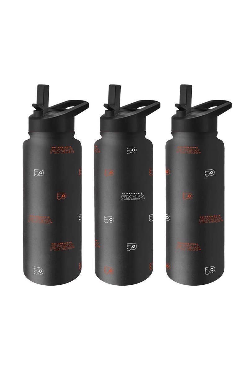 LOGO BRANDS Philadelphia Flyers 34oz. Steep and Repeat Quencher Bottle, Main, color, Black