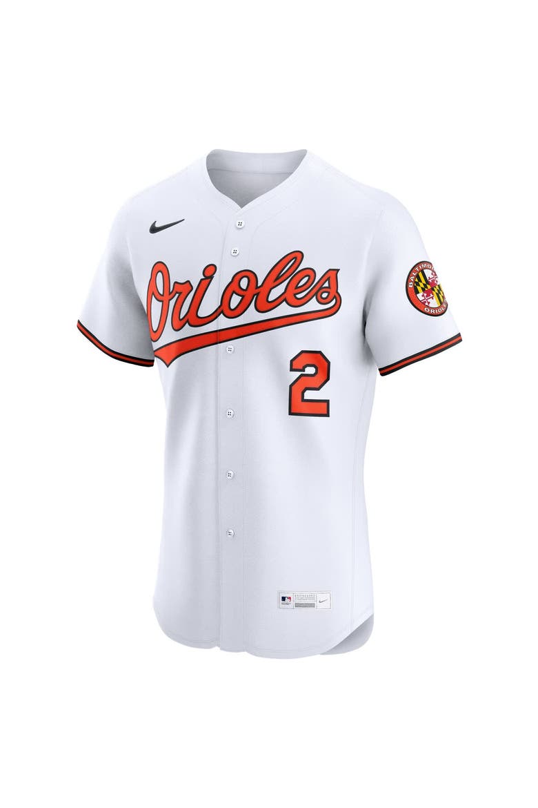 Men's Nike Gunnar Henderson White Baltimore Orioles Home Elite Jersey, Alternate, color, White