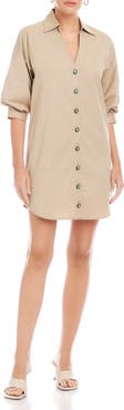FIFTEEN TWENTY Phoebe Lantern Sleeve Shirtdress