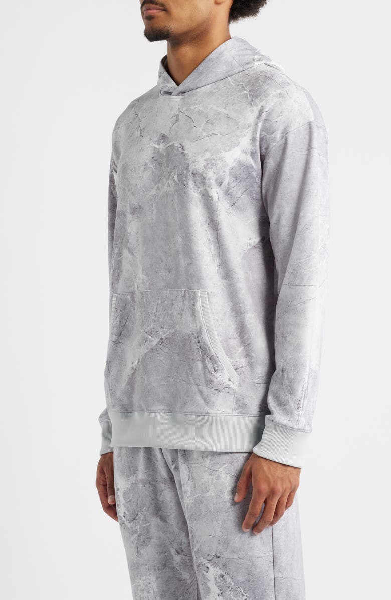 SANTO STUDIO Tempo Comfort Performance Hoodie, Alternate, color, Carrara Grey