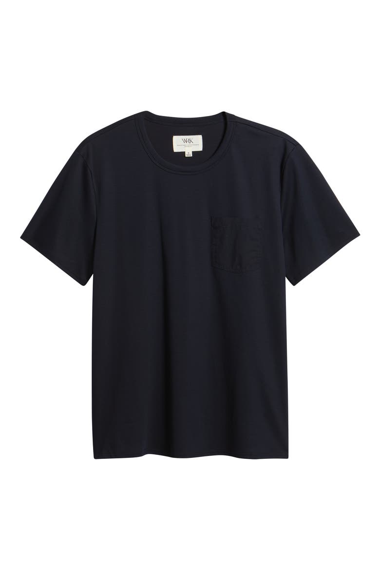 Solid Reworked Slim Fit T-Shirt, Alternate, color, NAVY