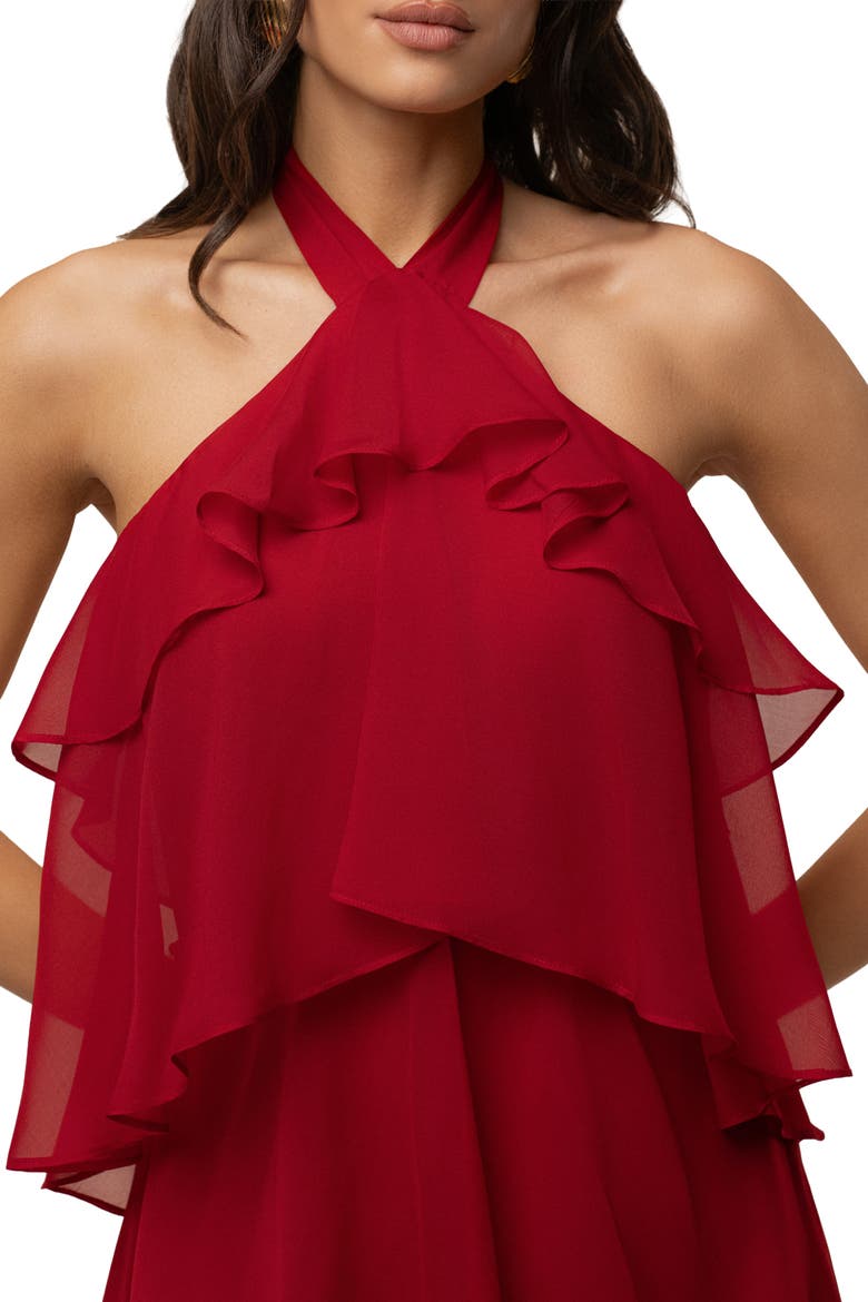 Head In The Clouds Maxi Dress, Alternate, color, Red