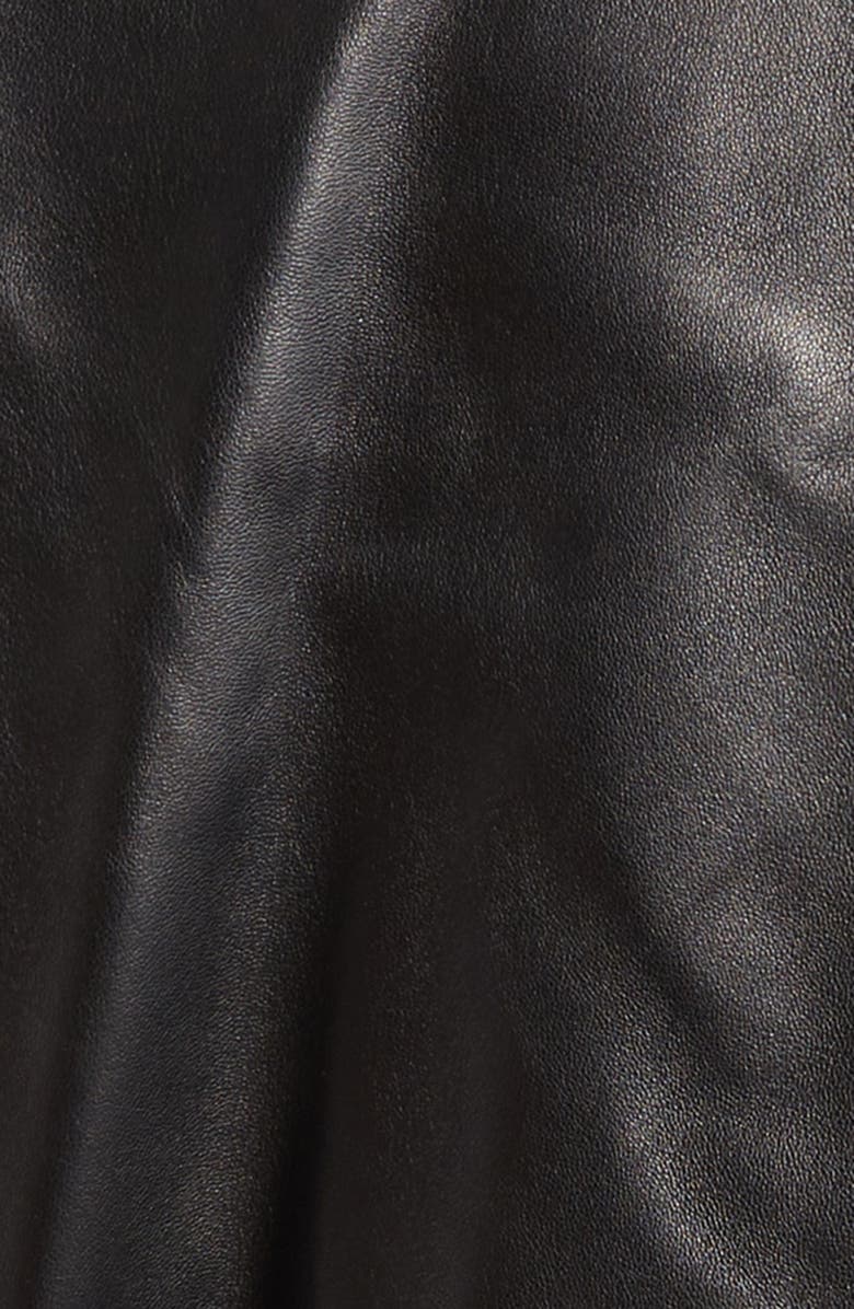 Versace Plongé Leather Blouson Jacket, Alternate, color, Black