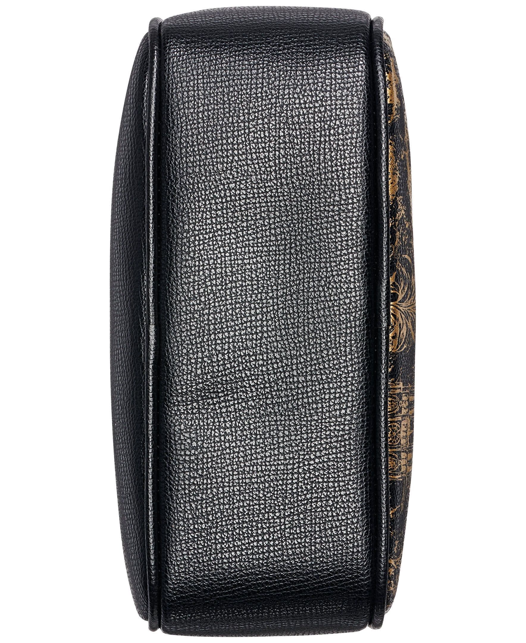 Printed Paris Crossbody, Alternate, color, Black/Gold