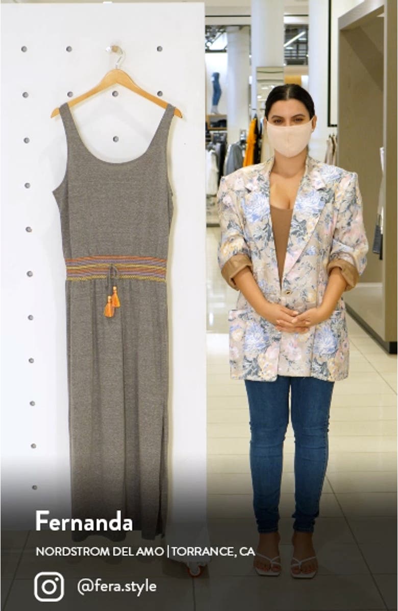 Sunset Smocked Scoop Neck Cover-Up Dress, sales video thumbnail