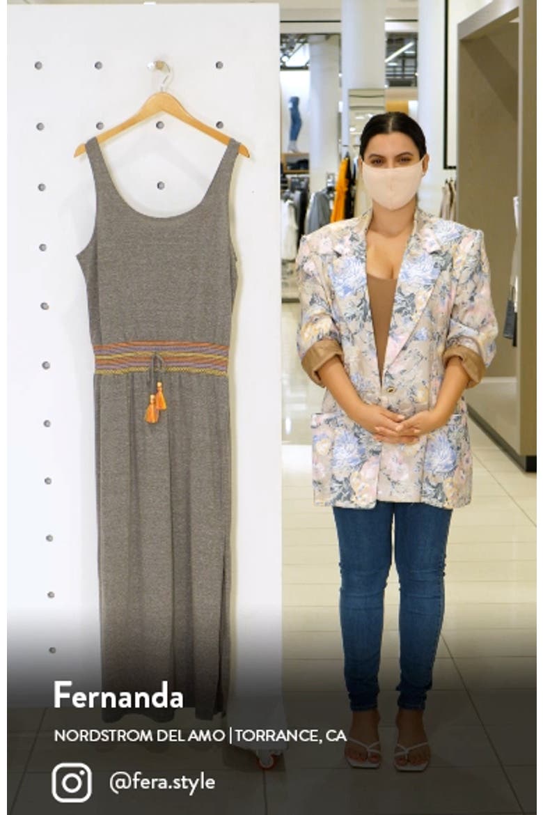 Sunset Smocked Scoop Neck Cover-Up Dress video