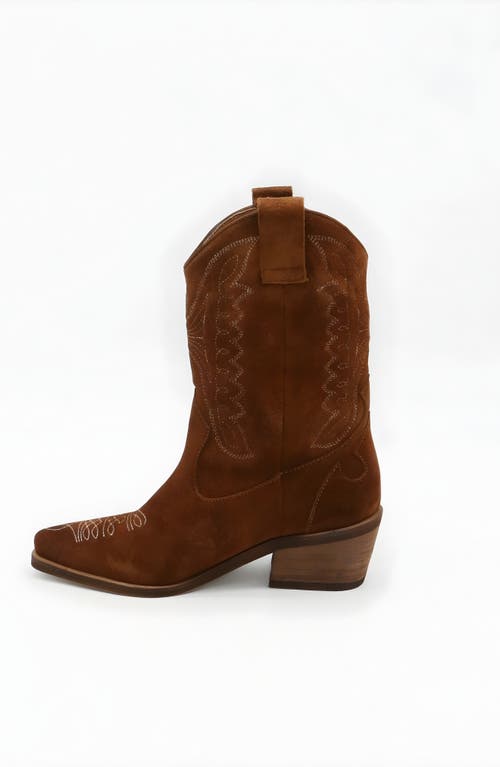 Stivali New York Unstoppable Western Cowboy Boots In Tan