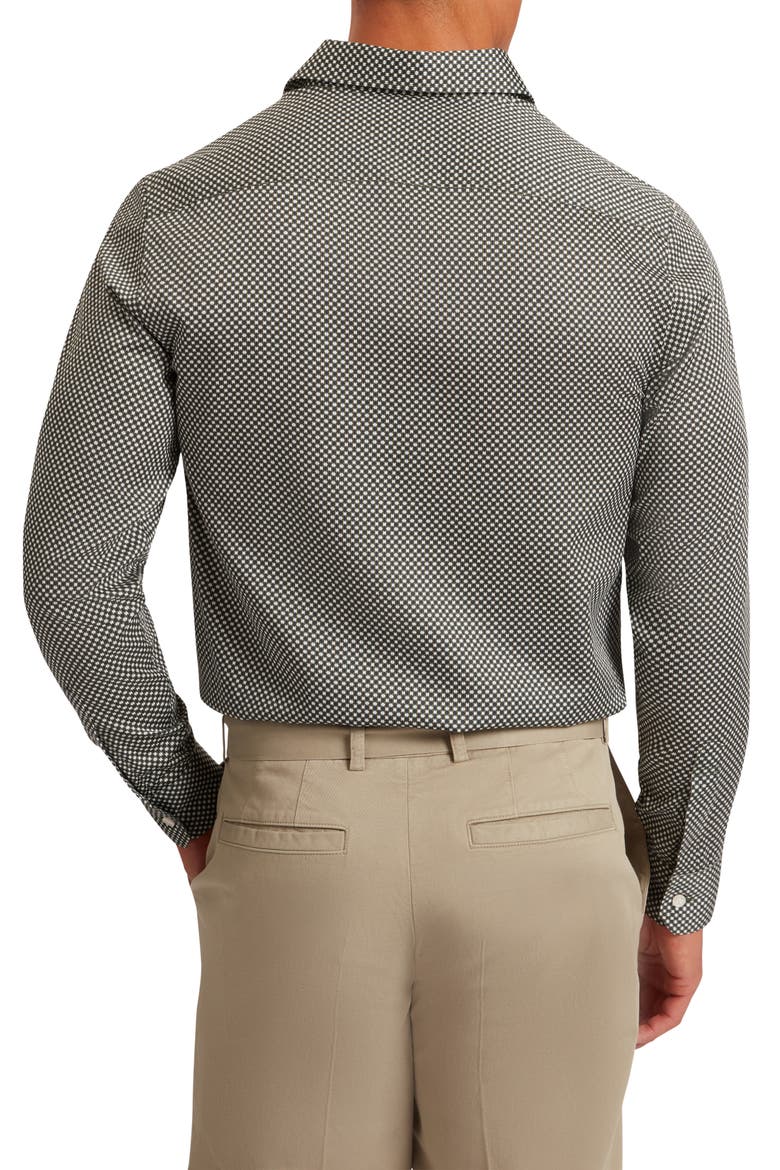 Jozef Print Cotton Button-Up Shirt, Alternate, color, KHAKI