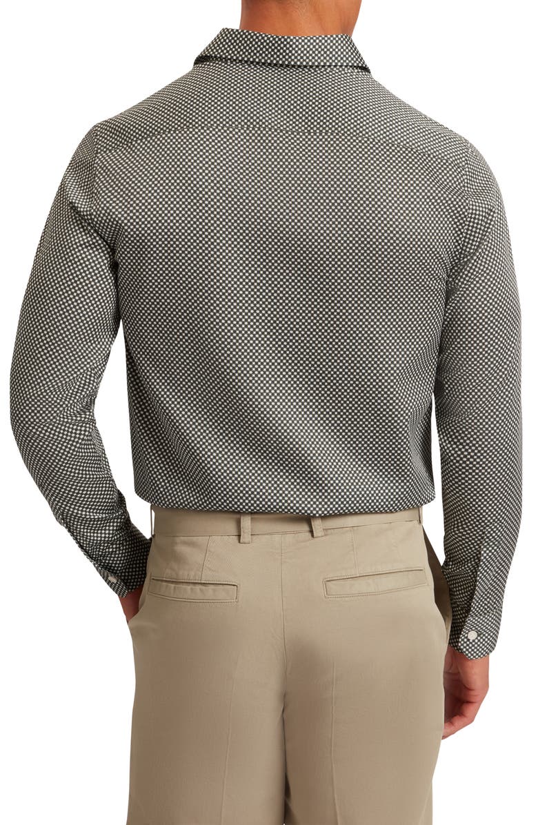 Ted Baker Jozef Print Cotton Button-Up Shirt, Alternate, color, Khaki