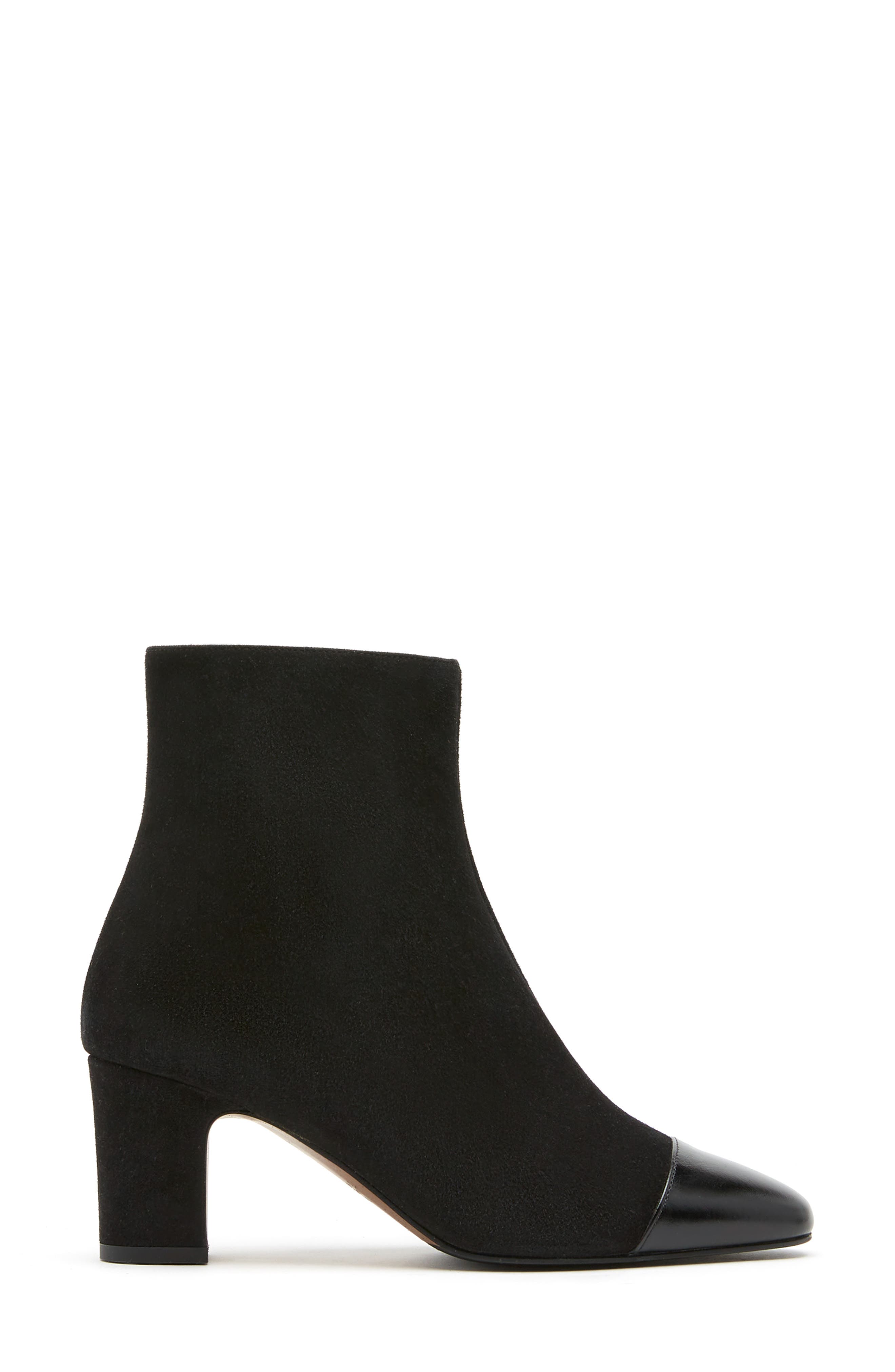 Benjamin Leather Bootie, Alternate, color, BLACK SUEDE