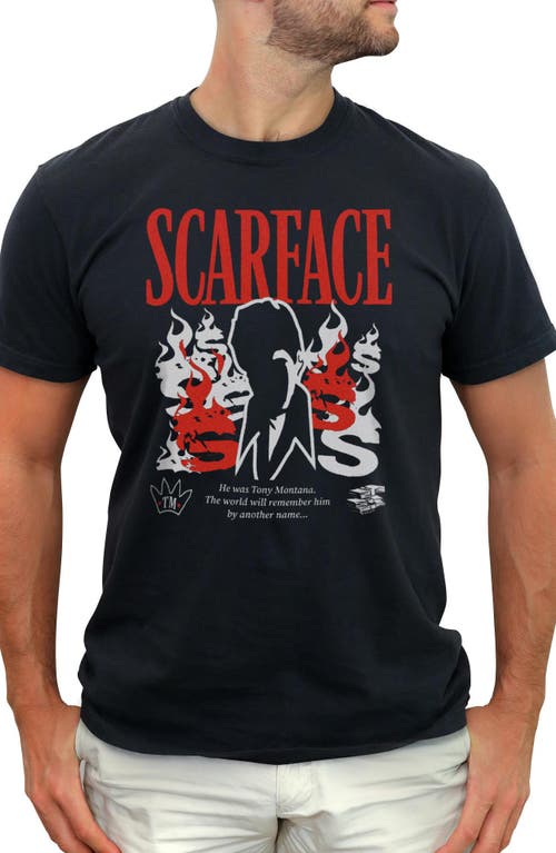 Men's Scarface The World Will Remember Him Silhouette  Graphic T-Shirt in Black  product