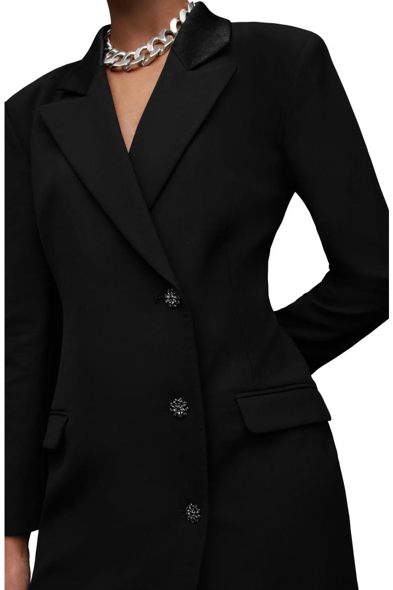 Erykah Blazer Dress, Alternate, color, BLACK