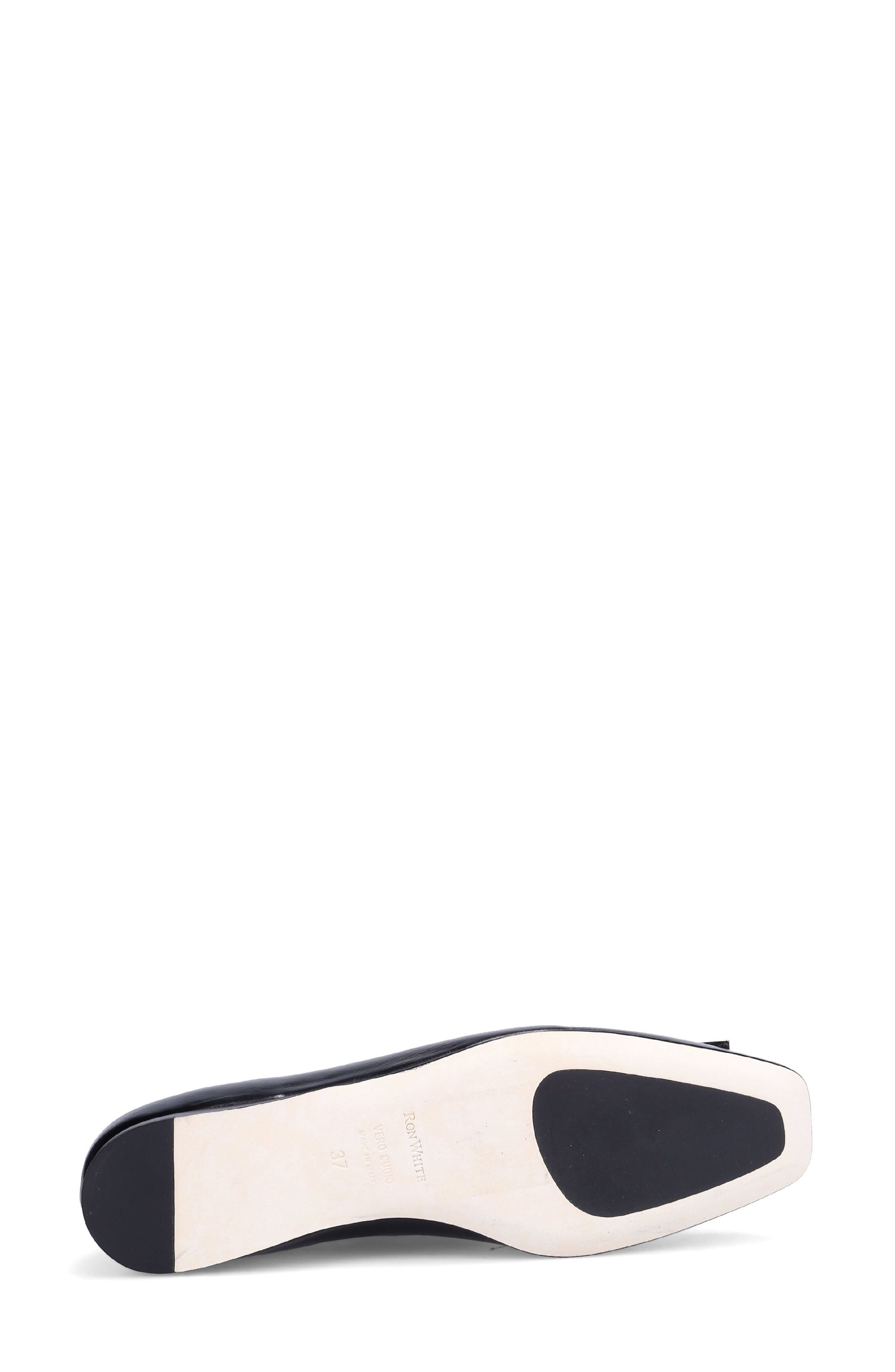 Jacquelin Leather Flat, Alternate, color, ONYX