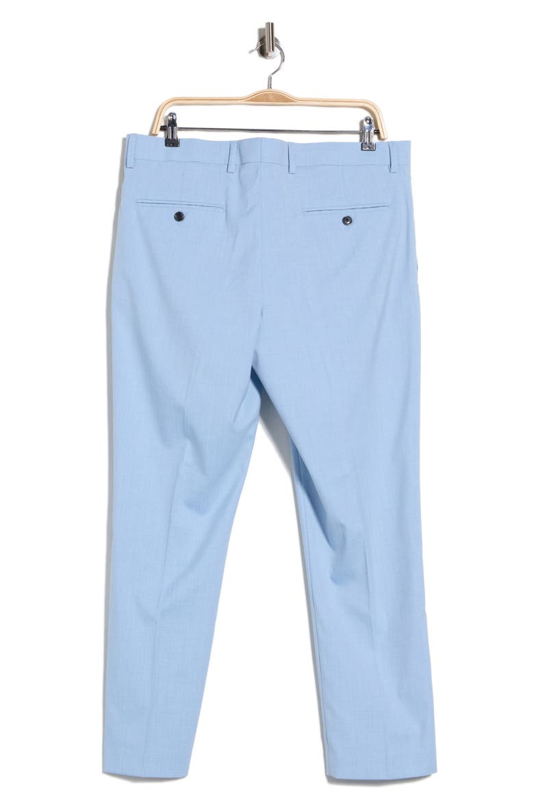 Flat Front Oxford Dress Pants, Alternate, color, LIGHT BLUE