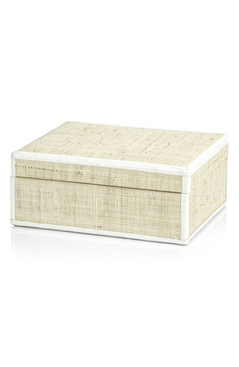 Reggio Raffia Decorative Box