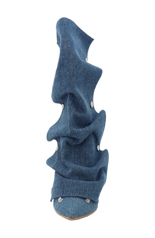 Yoki Slouch Foldover Boot In Multi