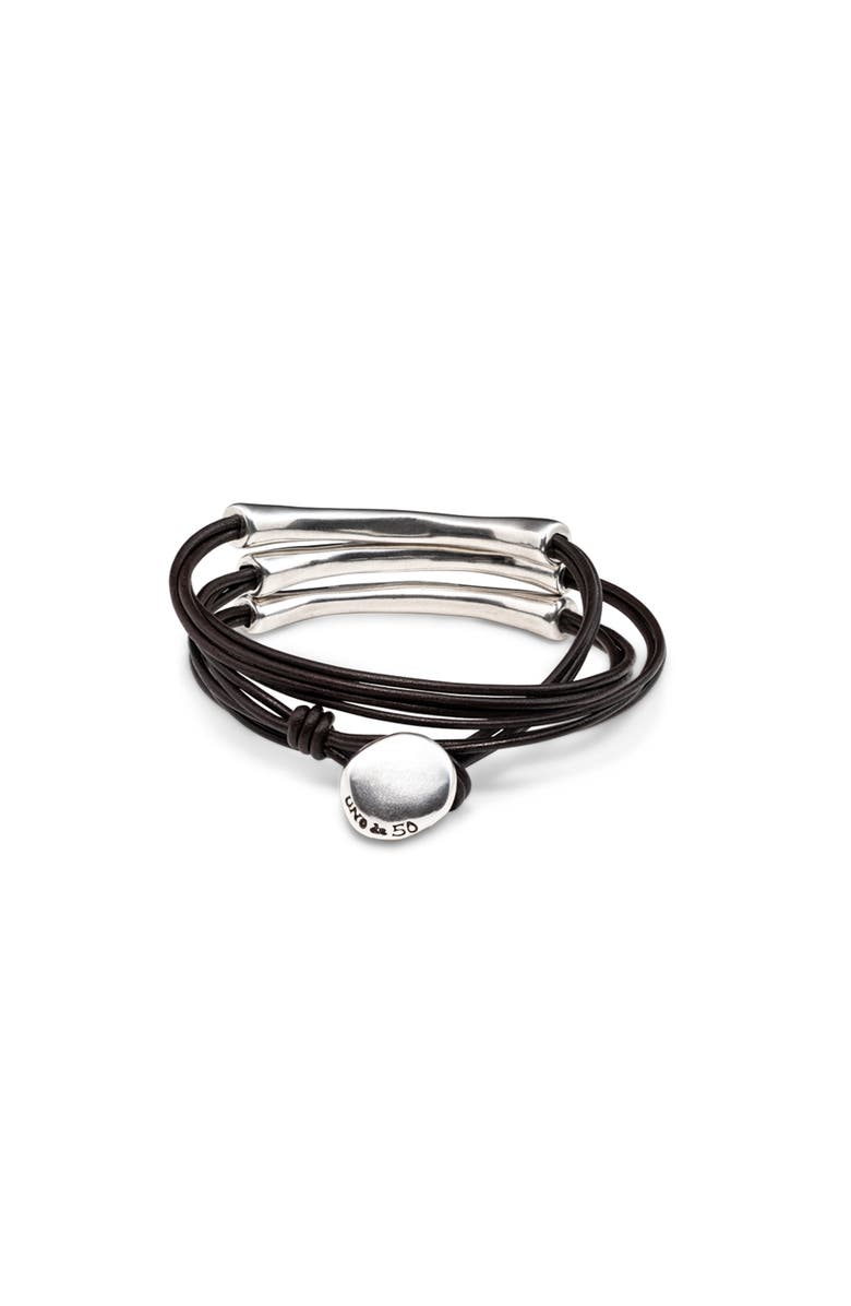 UNODE50 Trine Link Bracelet, Alternate, color, Silver