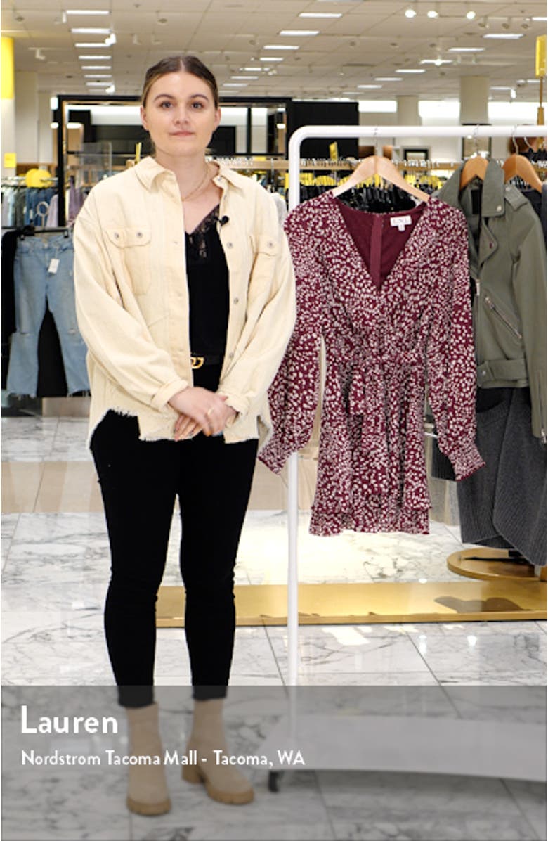 Abstract Dot Long Sleeve Minidress, sales video thumbnail